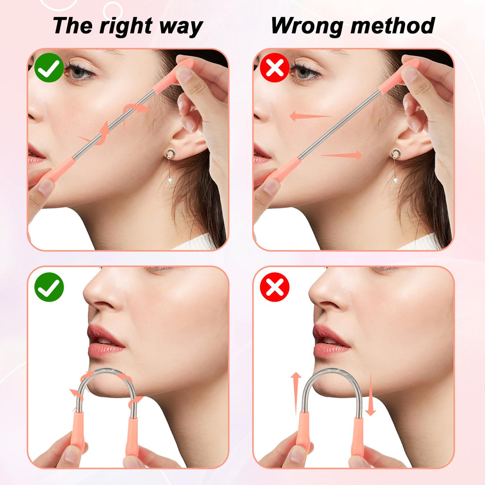 Molain portable hair remover set pink for quick on-the-go touch-ups