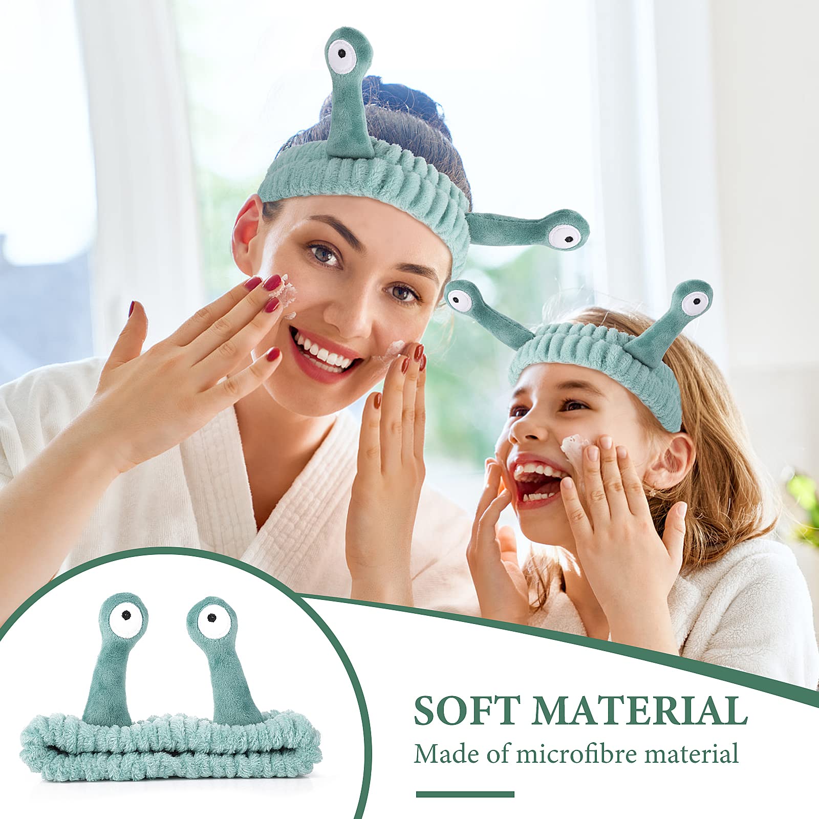 Molain spa headband with non-slip grip stays in place in the shower