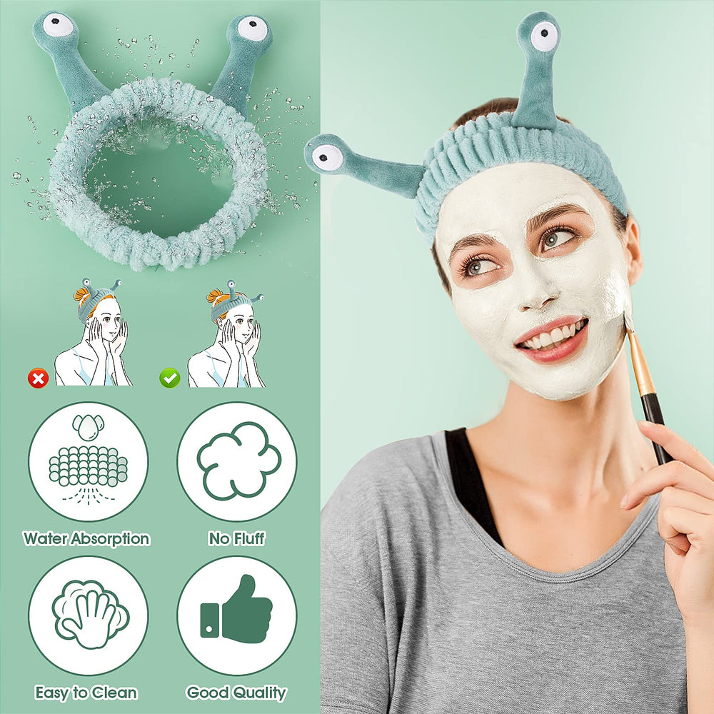 Molain women's makeup headband keeps hair off face during routines
