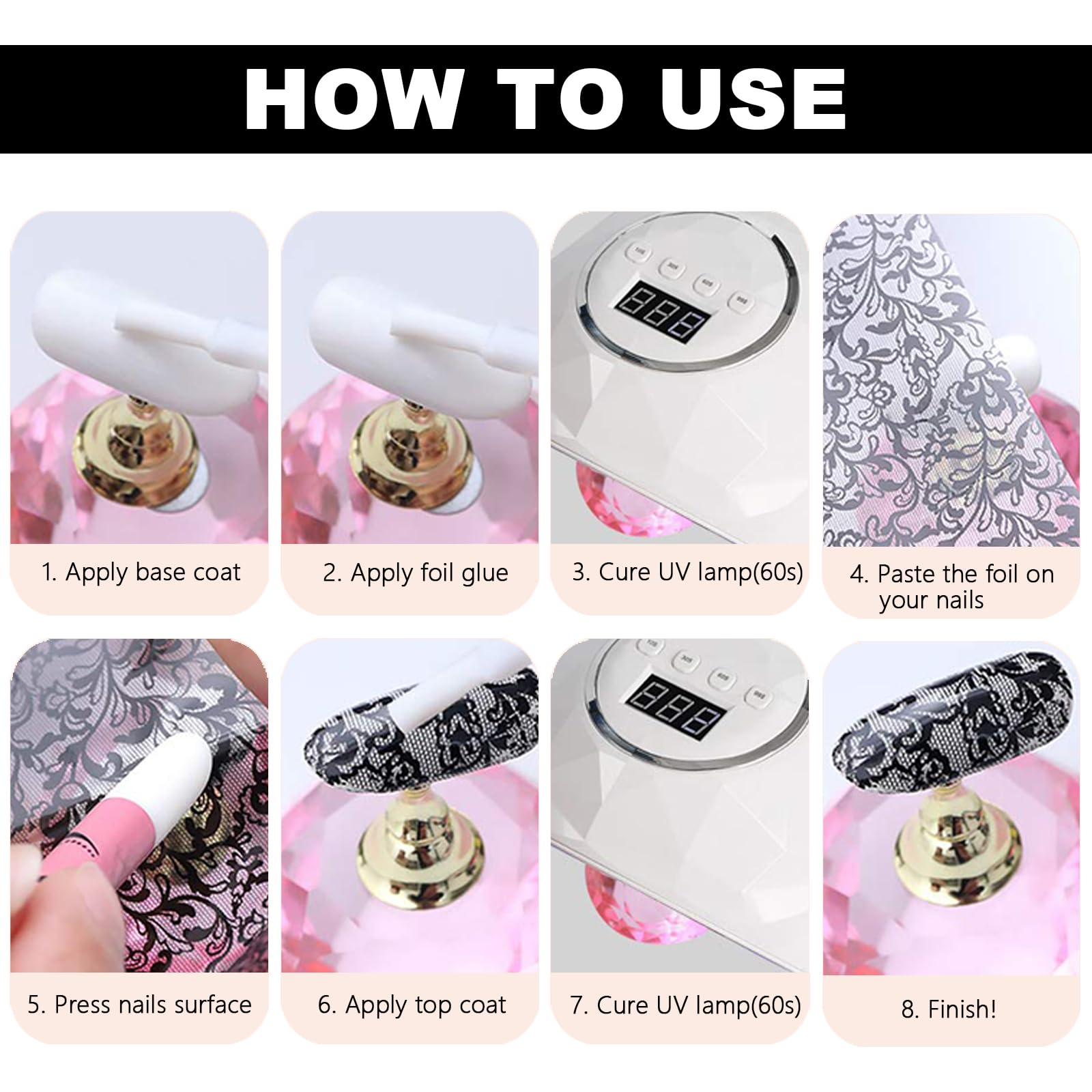 Ideal para uñas naturales o postizas y gel.
