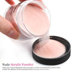 Molisaka Nude acrílico: base duradera para uñas.