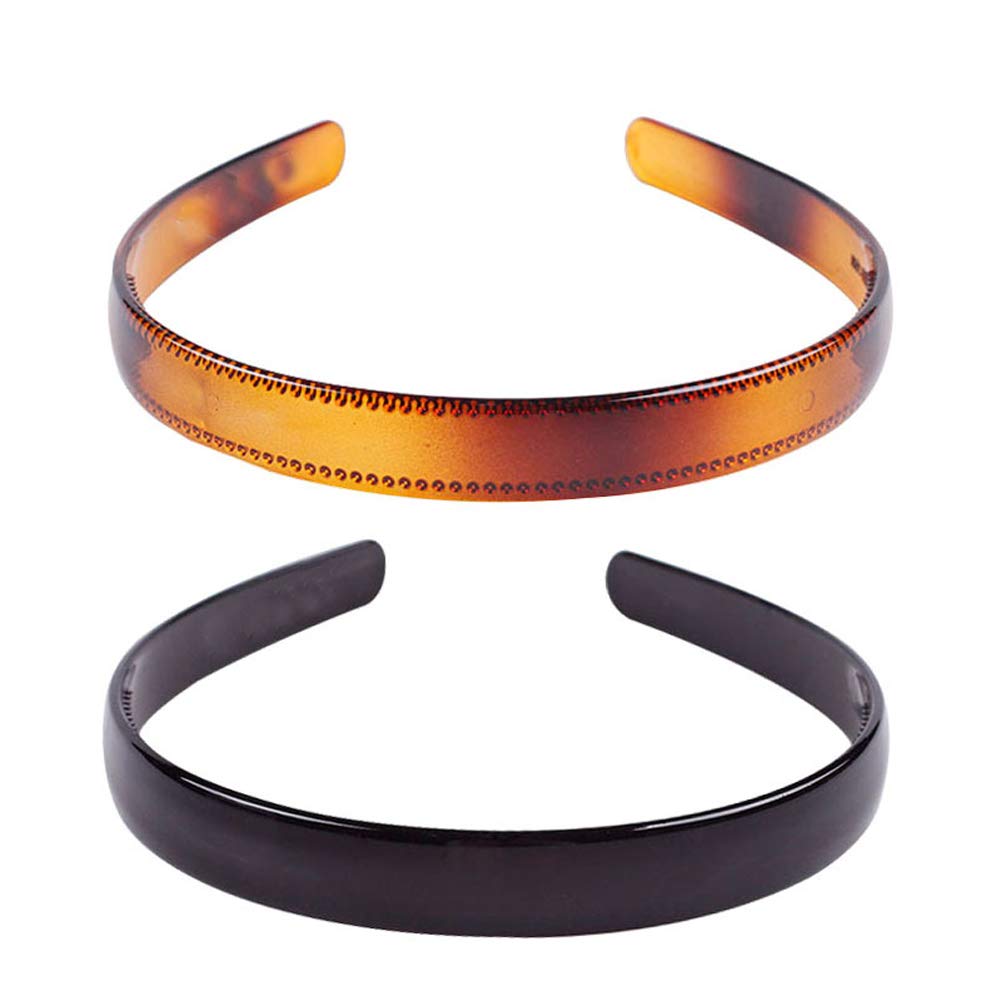 Mollensiuer headband black front view for everyday styling and comfortable wear.