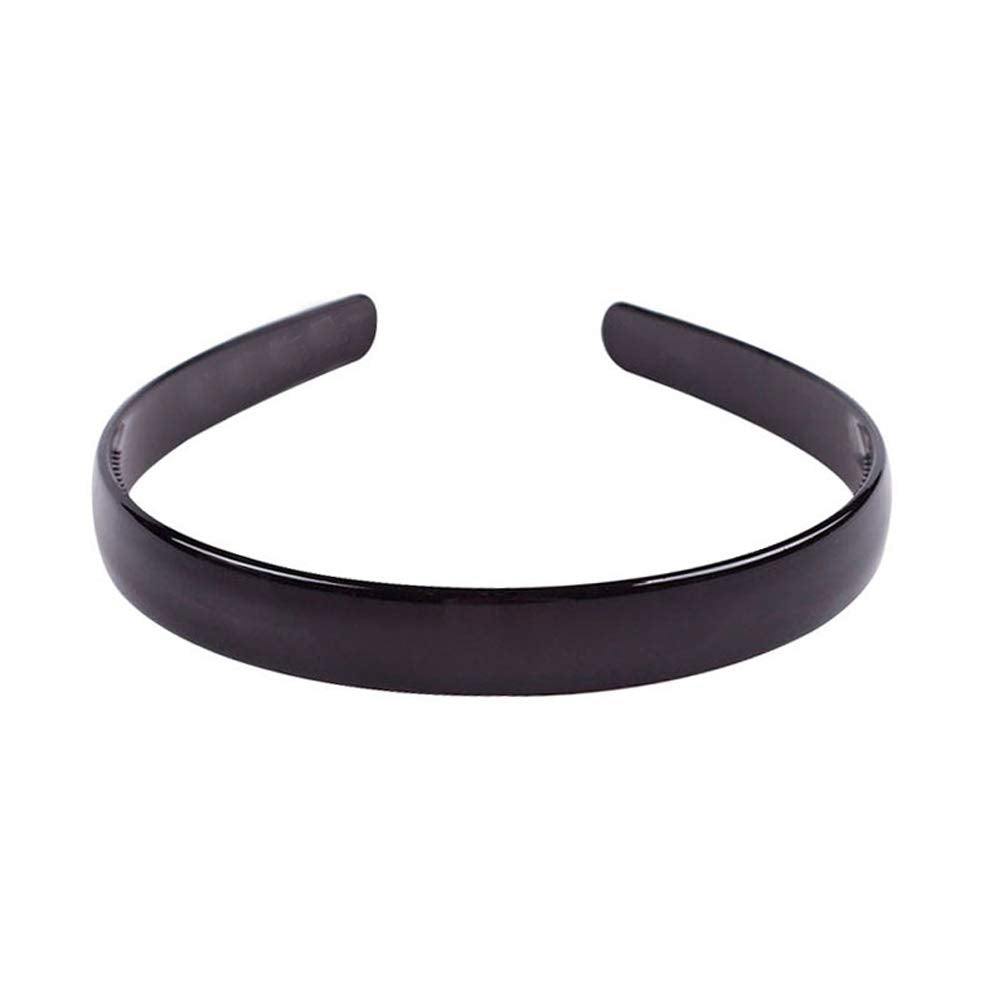 Mollensiuer headband black worn during makeup, skincare, and light activity.