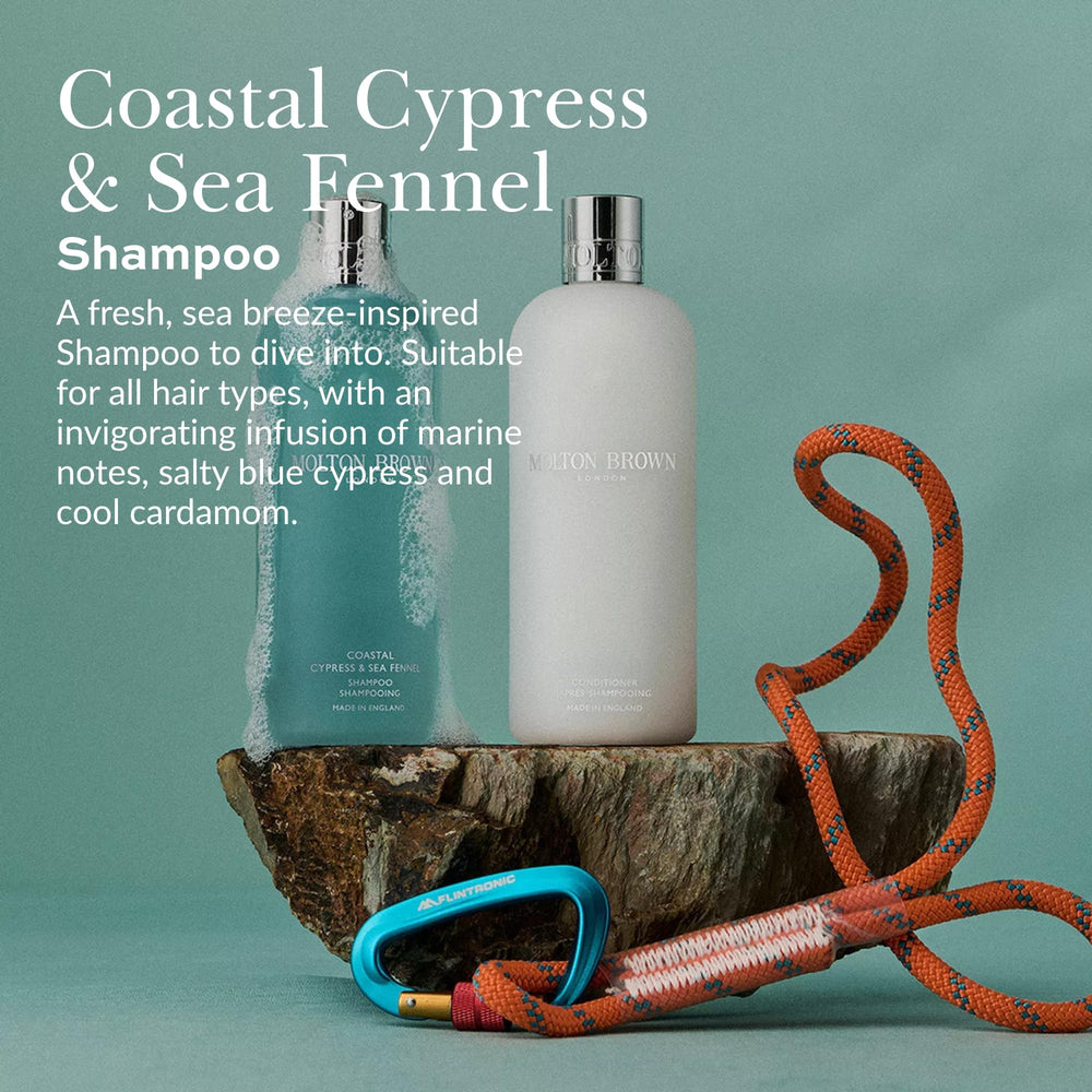 Molton Brown Coastal Cypress & Sea Fennel ingredients highlighting sea fennel notes for freshness