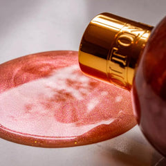 Rose Dunes packaging emphasizing vegan, cruelty-free formula and responsible manufacturing.