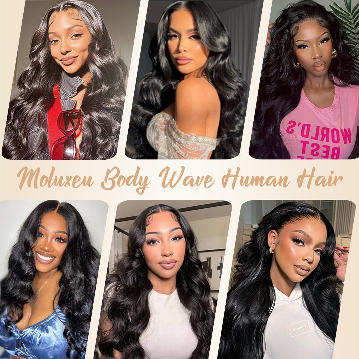 Moluxeu 12A body wave bundles 22-inch ready-to-style for look