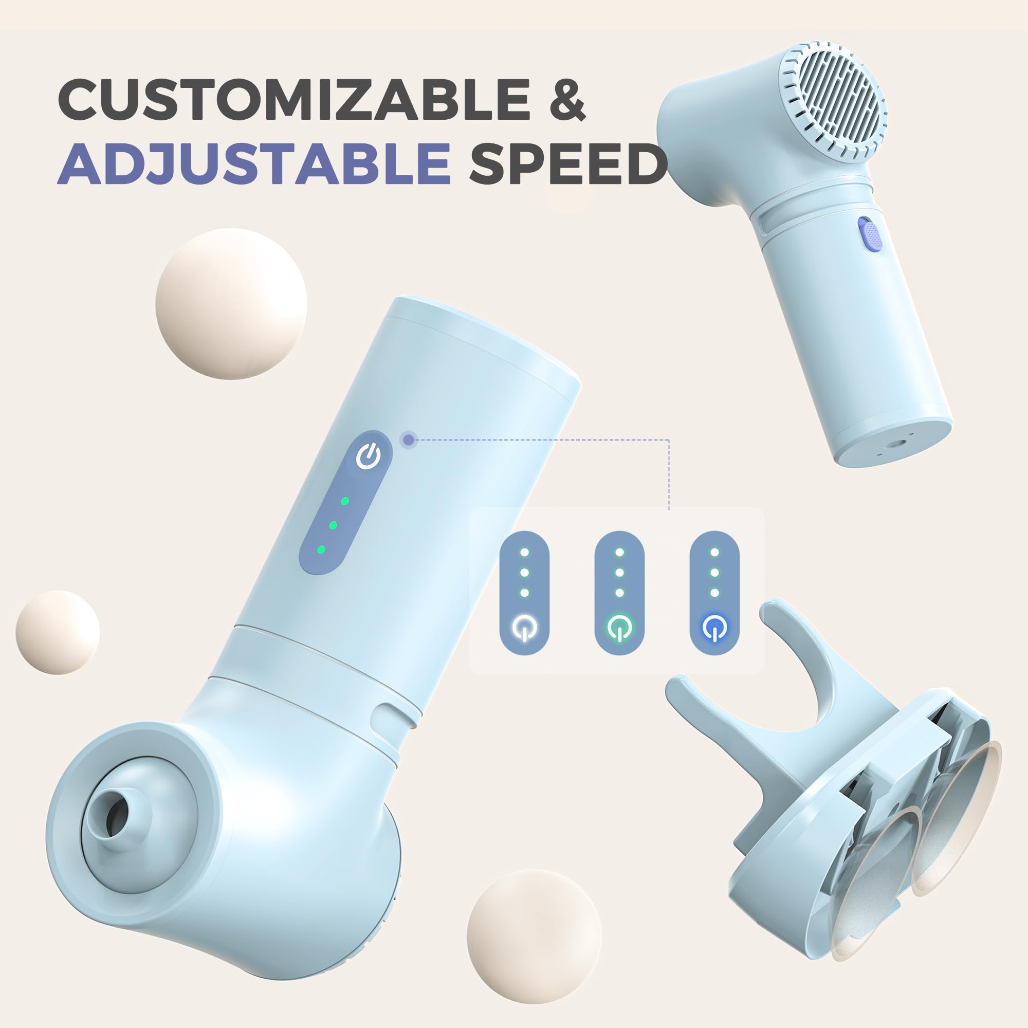 Momfann 360-degree nozzles provide enveloping jets for targeted comfort during tub time.