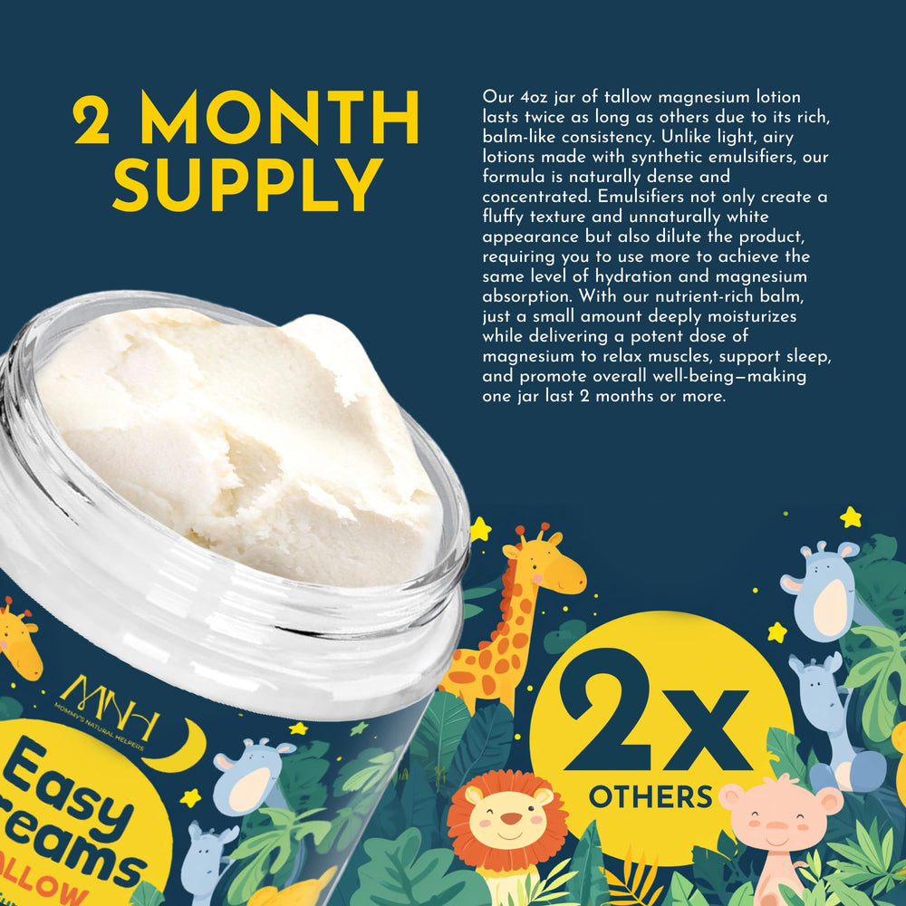 Mommy's Natural Helpers nightstand scene for easy daily magnesium application.