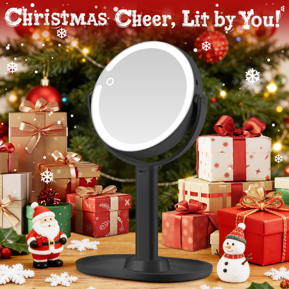 MOMOKUBA makeup mirror detachable design for handheld use.