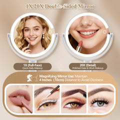 MOMOKUBA 20x magnifying side for precise eyeliner and close inspection