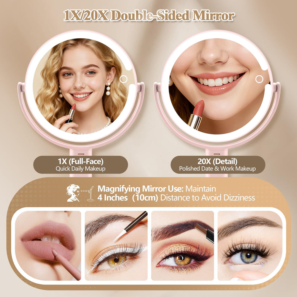 MOMOKUBA dual sided mirror for quick daily touch ups