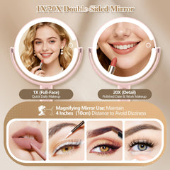 MOMOKUBA dual sided mirror for quick daily touch ups