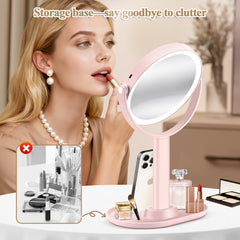 MOMOKUBA rechargeable mirror runs cordlessly after charging