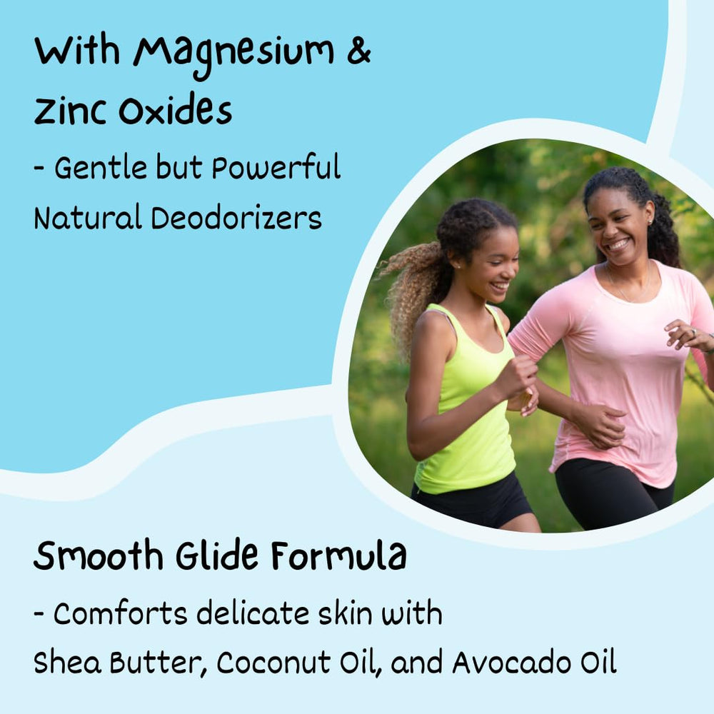MONA unscented deodorant for kids hypoallergenic label signals safe daily use for sensitive skin.