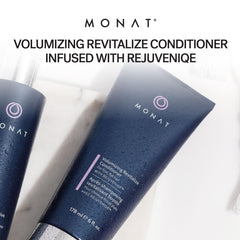 MONAT aplicación en manos se reparte fácilmente para volumen ligero.