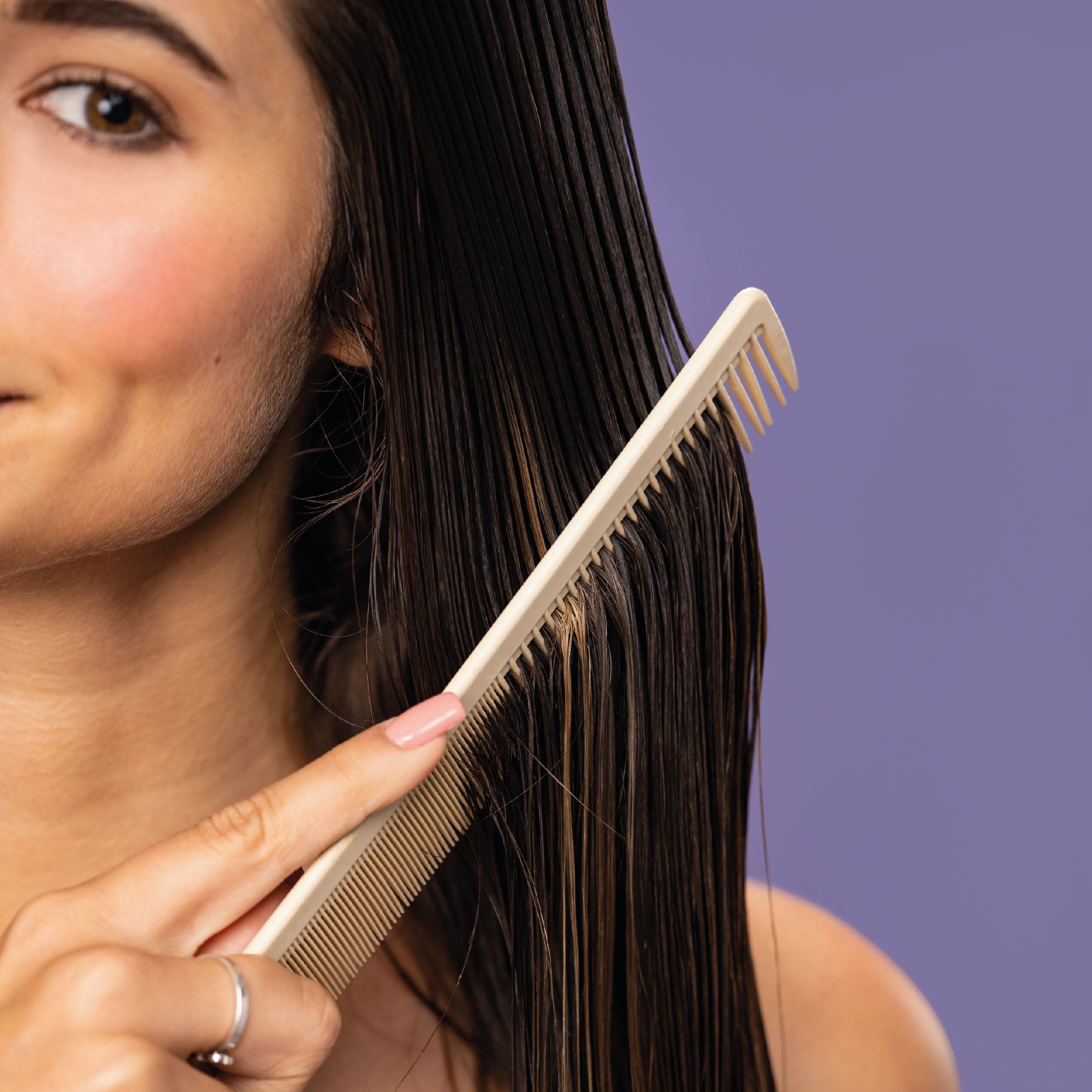 Silky, fuller-looking hair after using MONAT IR Thickening Conditioner