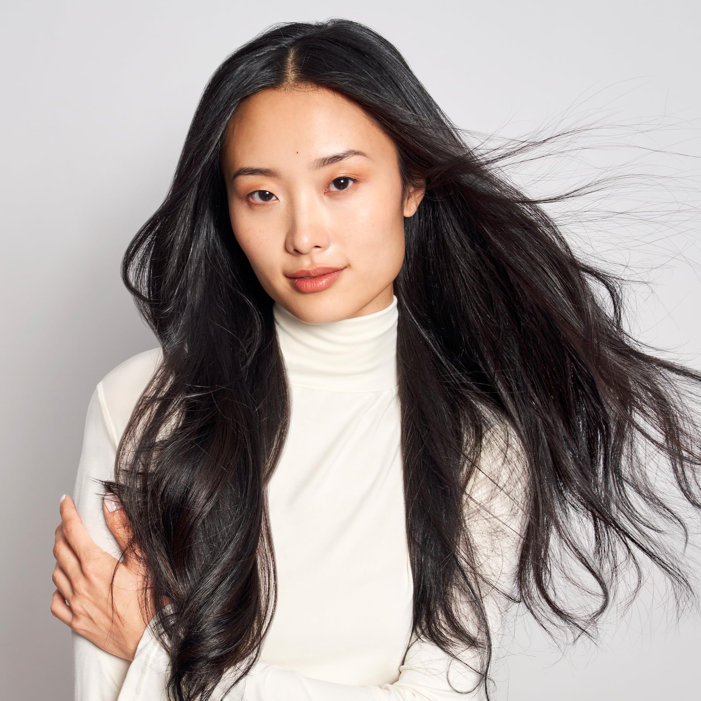 MONAT IR Clinical Thickening hair strands closeup shows fuller appearance and density.