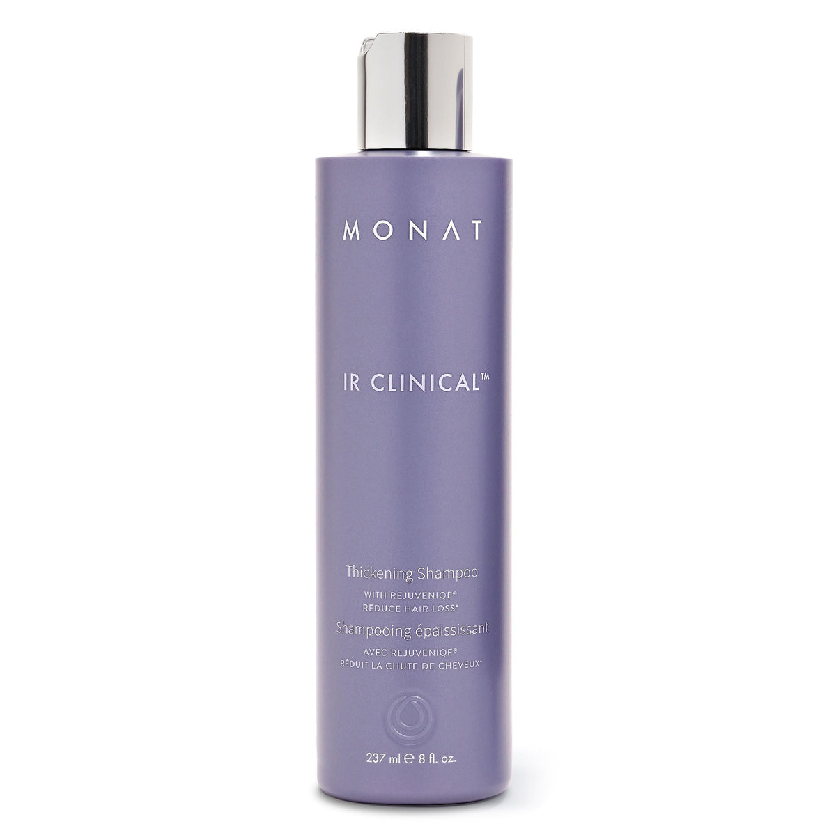 MONAT IR Clinical Thickening Shampoo bottle promotes fuller-looking hair