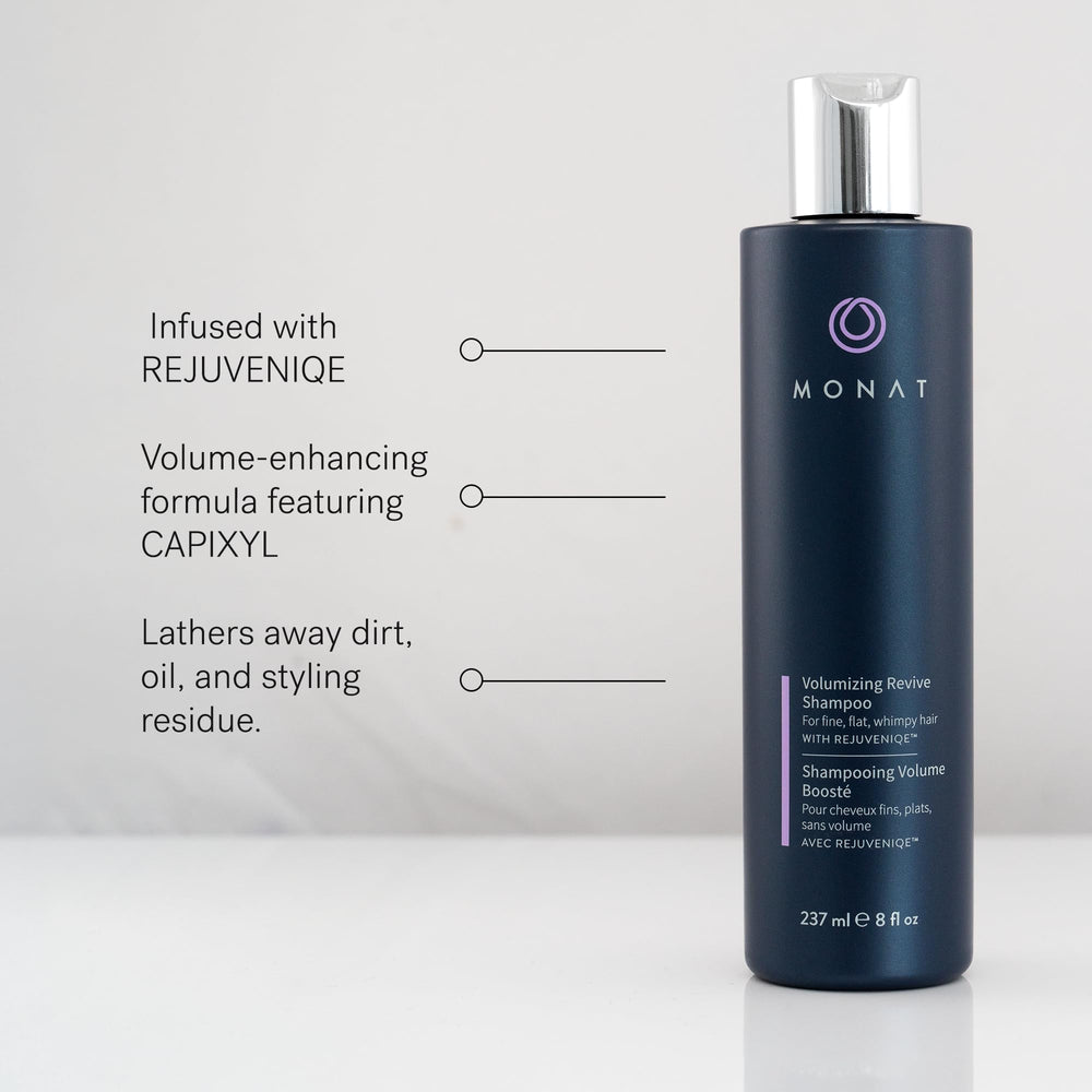 MONAT Lightweight hydration image emphasizes soft, bouncy hair feel