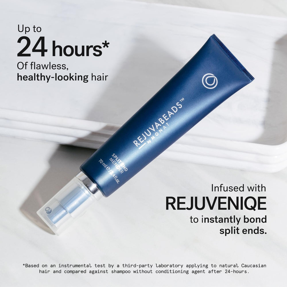 Rejuvabeads smoothing ends instantly for a neater, healthier appearance.