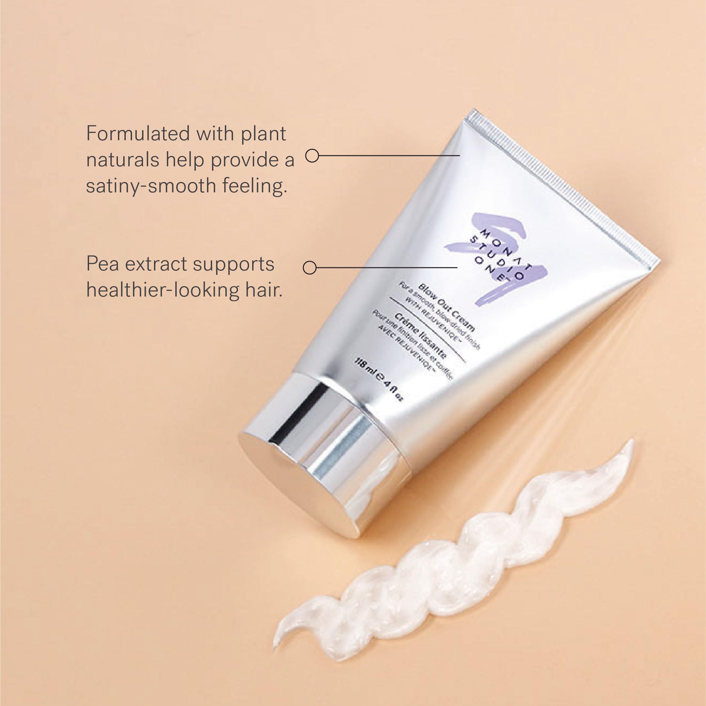 MONAT Studio One Blow Out Cream finished look with satin-smooth shine