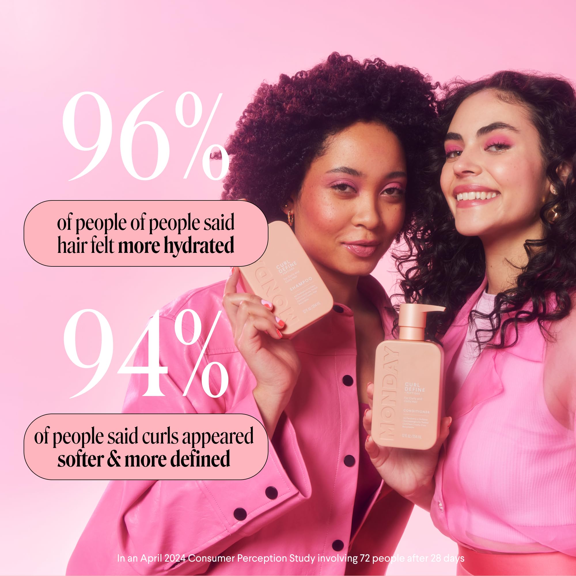 MONDAY HAIRCARE Award-sticker on packaging highlighting recognition