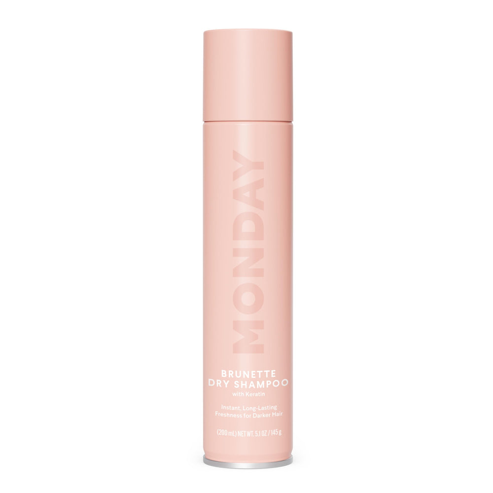 MONDAY Haircare Brunette Dry Shampoo para cabello oscuro, absorbe aceite y refresca entre lavados