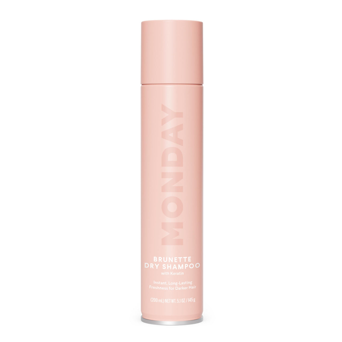 MONDAY Haircare Brunette Dry Shampoo para cabello oscuro, absorbe aceite y refresca entre lavados