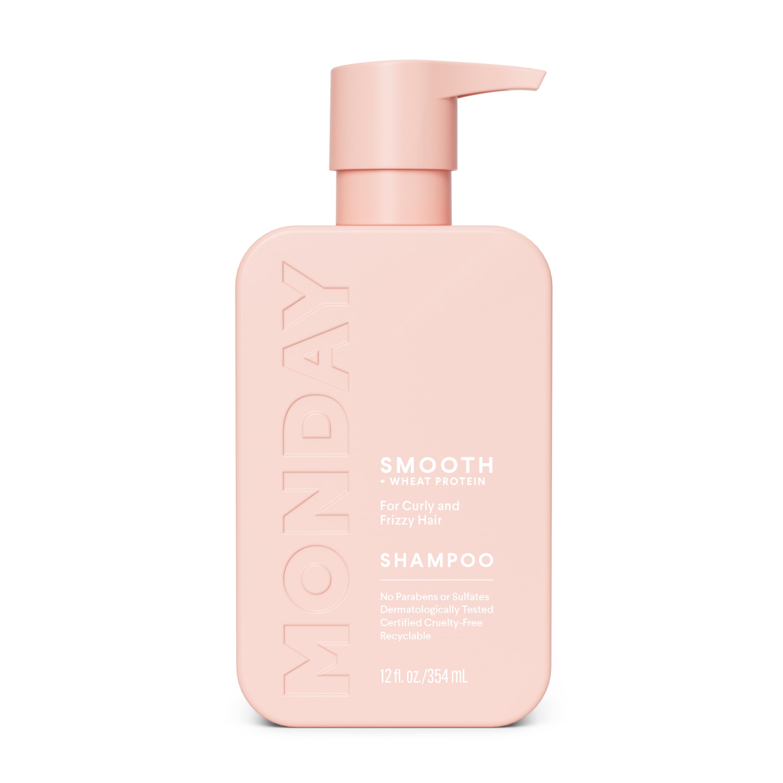 Envase de MONDAY HAIRCARE Champú Suave de 354 ml para cabello encrespado