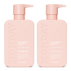 MONDAY Haircare Clarify champú botella: limpieza profunda para cabello grasa.