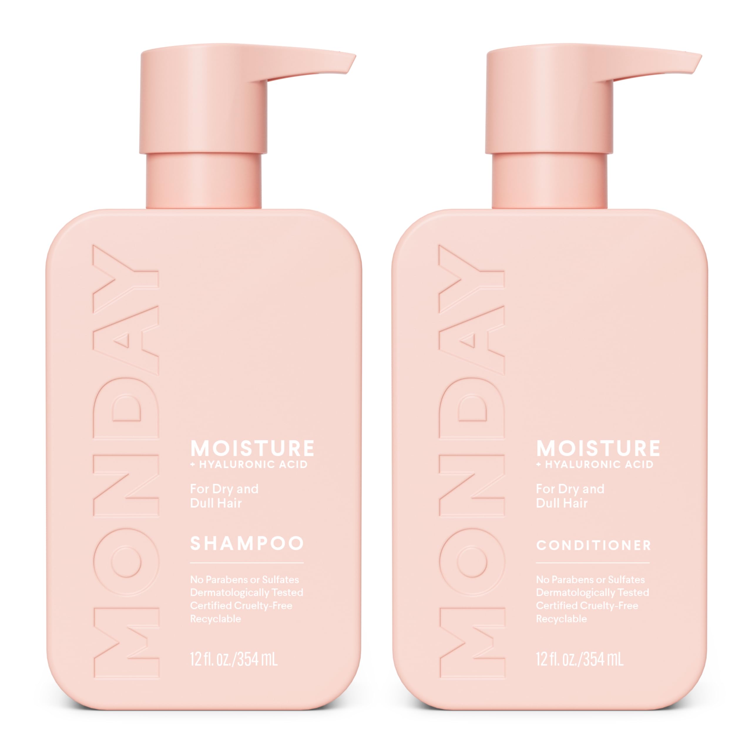 MONDAY HAIRCARE hidratación champú botella: hidrata cabello seco para uso diario