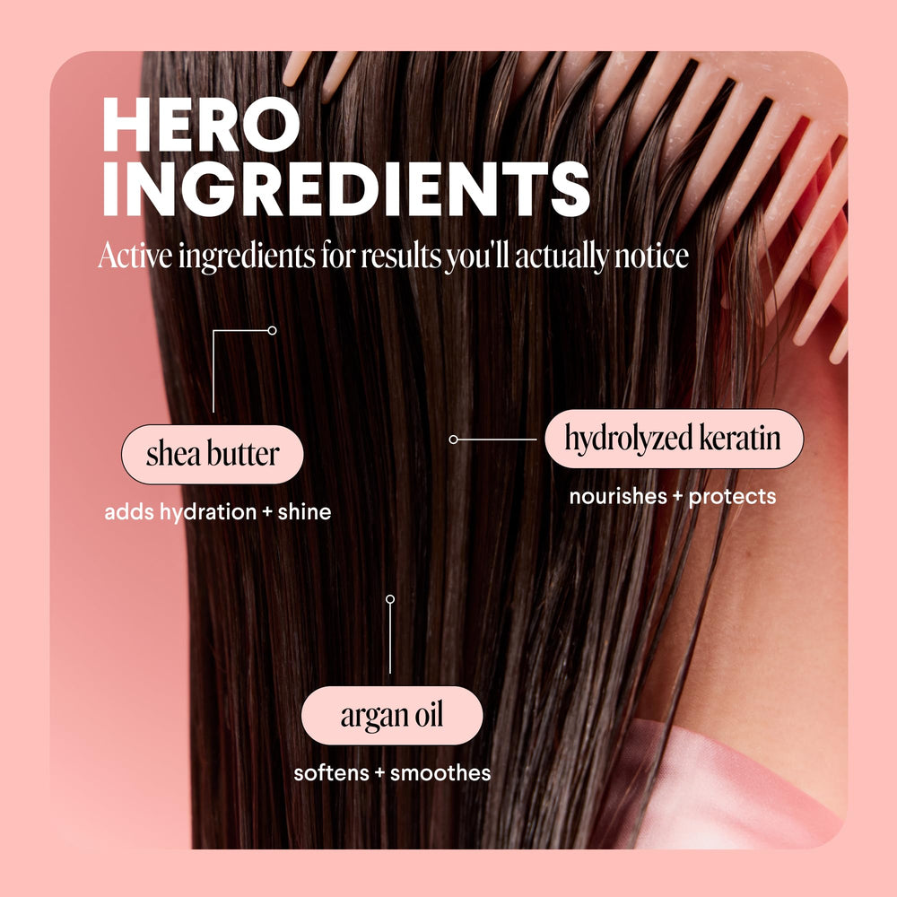 MONDAY mascarilla con keratina, ingrediente clave para fortalecer el cabello.