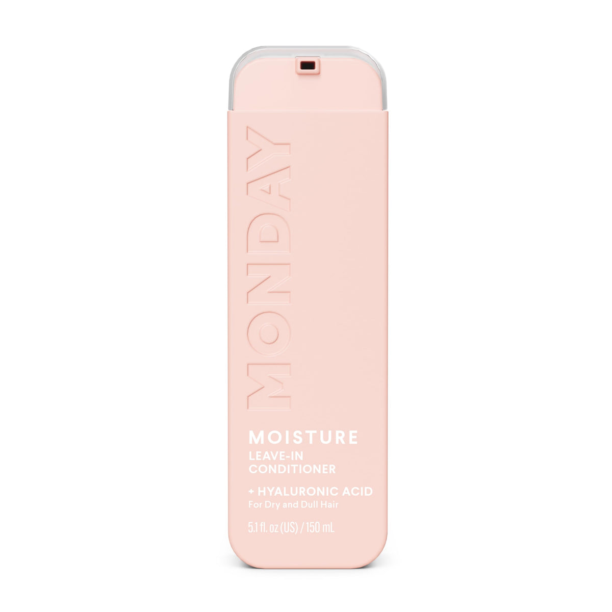 MONDAY Haircare MOISTURE leave-in bottle front showing a hydrating formula for dry hair.