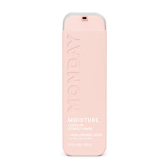 MONDAY Haircare MOISTURE leave-in bottle front showing a hydrating formula for dry hair.