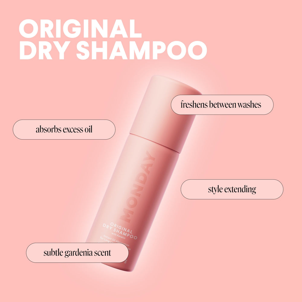 MONDAY HAIRCARE Original champú seco aplicación rápida para días sin lavar.
