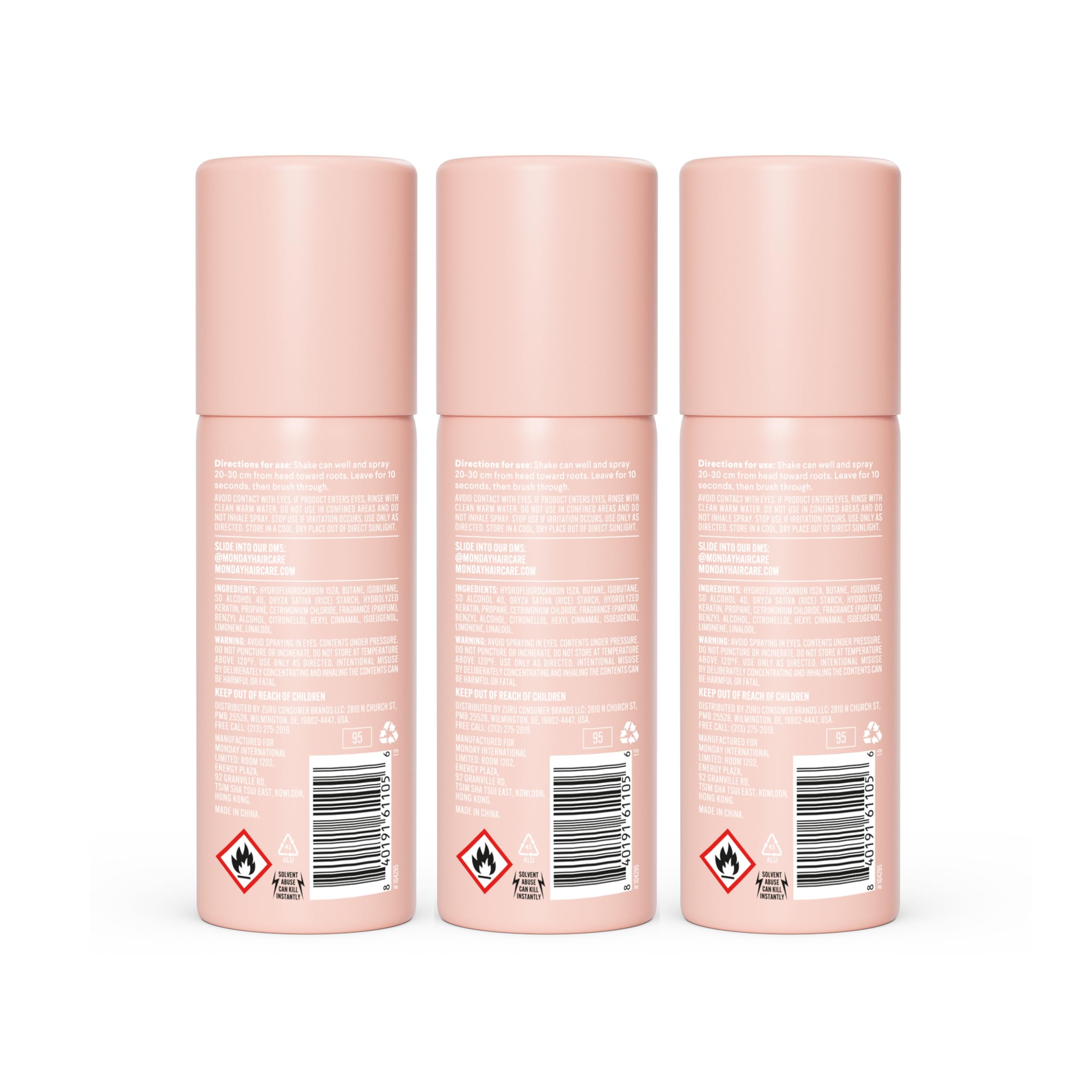 MONDAY HAIRCARE Original lata reciclable, envase responsable.