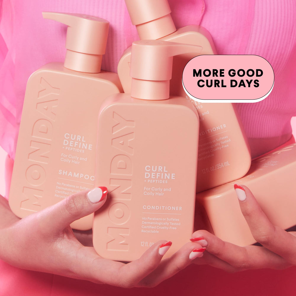 MONDAY HAIRCARE Eco-friendly packaging with recyclable bottles