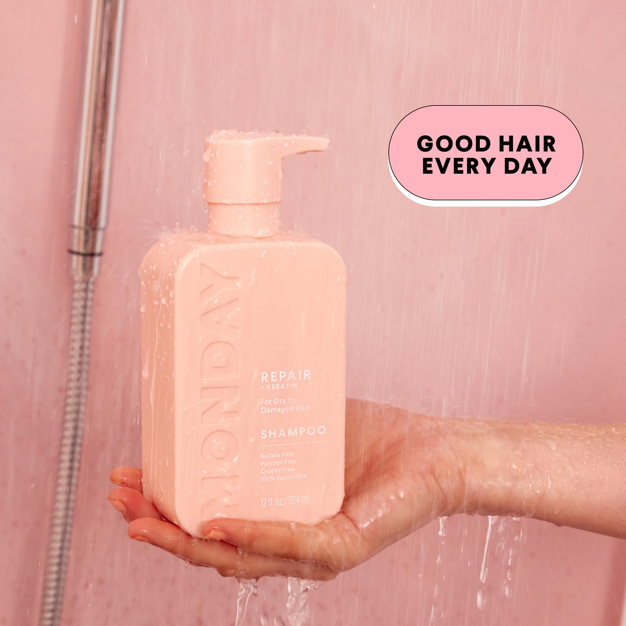 MONDAY Haircare Repair champú con manteca de cacao para nutrición suave