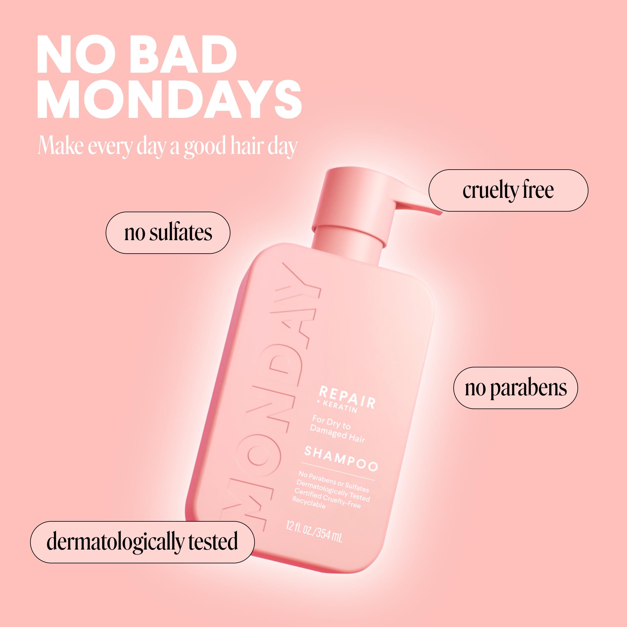MONDAY Haircare Repair producto dermatológicamente probado para cuero cabelludo