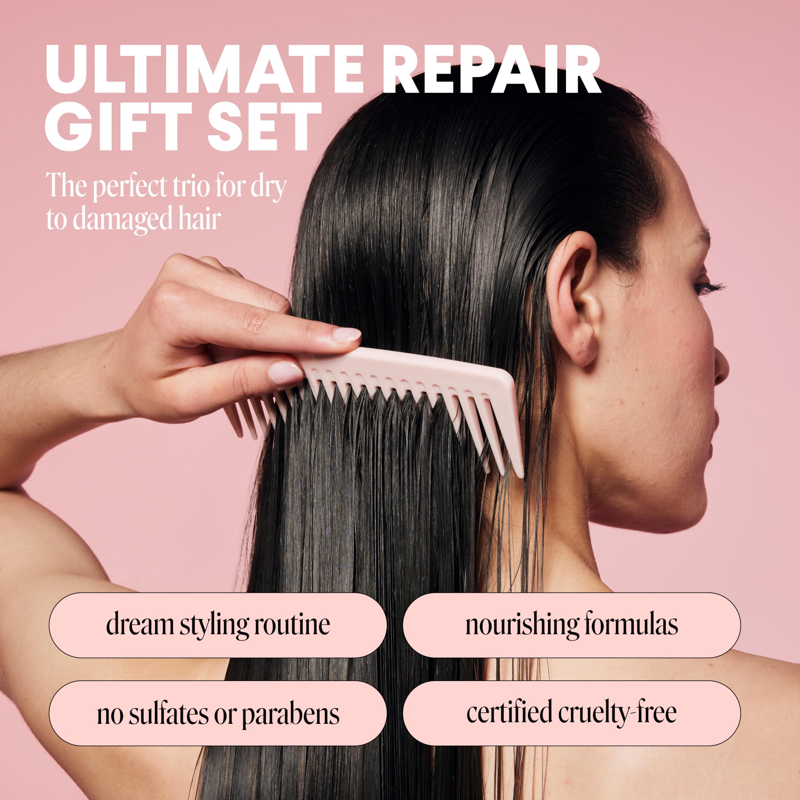 MONDAY Haircare Repair Leave-In en spray, protección contra calor y peinado fácil.