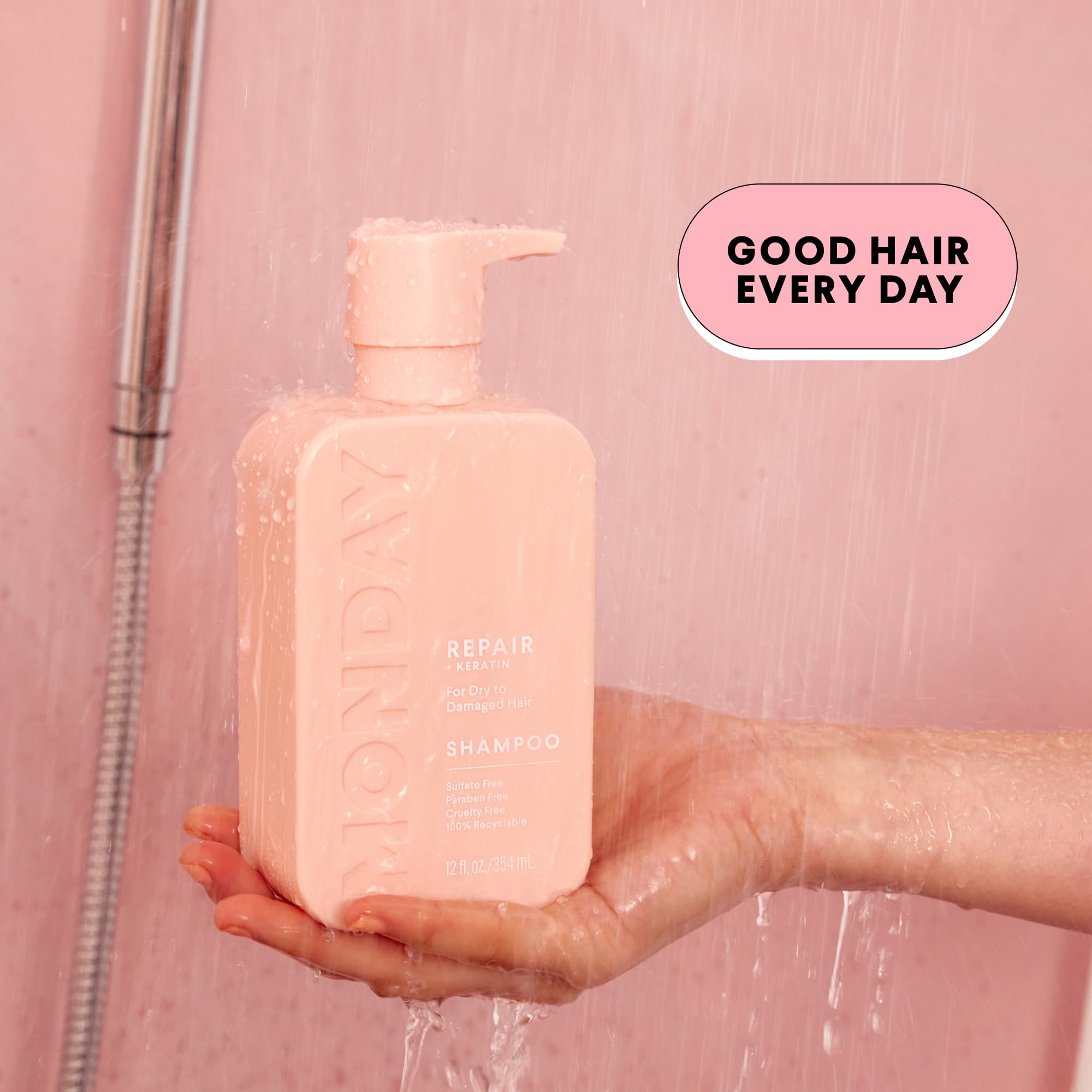 MONDAY Haircare Repair con manteca de karité, textura cremosa