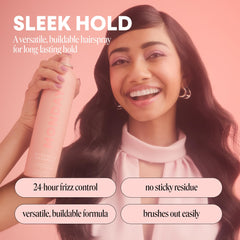 MONDAY HAIRCARE SLEEK HOLD, brillo sutil para looks pulidos.