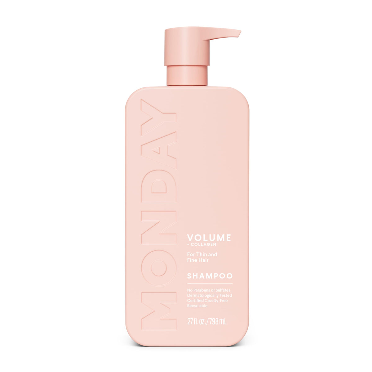 MONDAY HAIRCARE champú botella: realza volumen en cabellos finos.