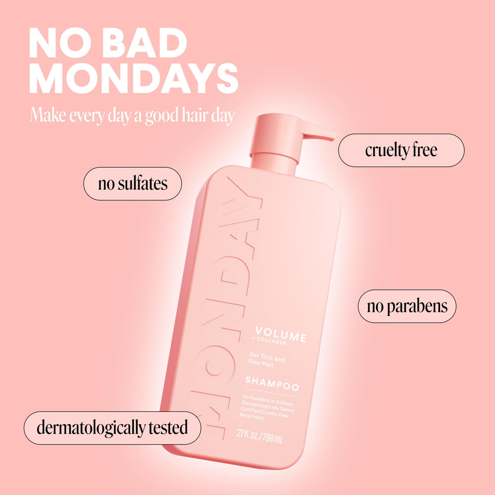 MONDAY HAIRCARE espuma cremosa: sensación suave al lavar.