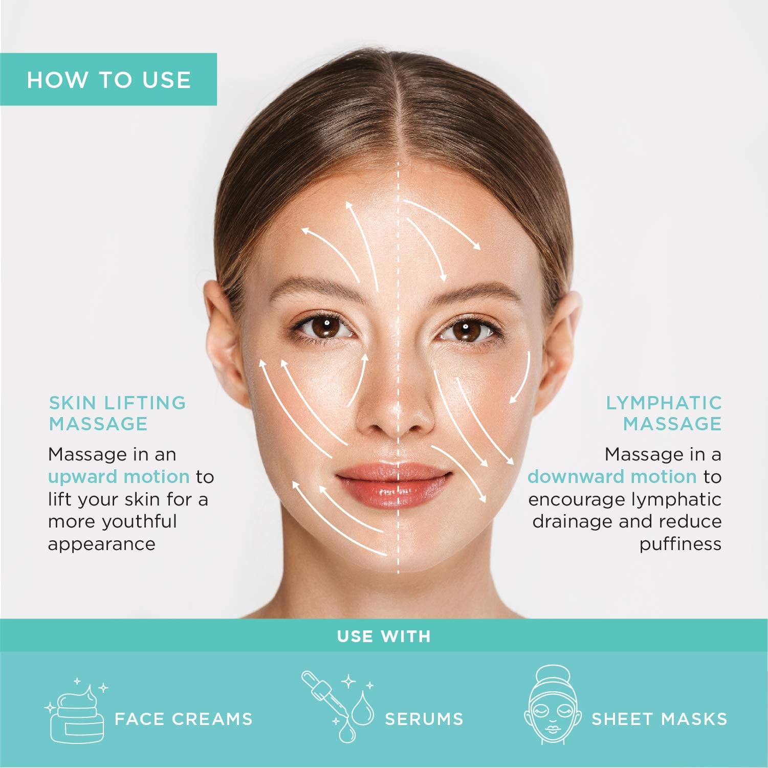 MonétBeauty cooling globes promote lymphatic drainage for a refreshed look.