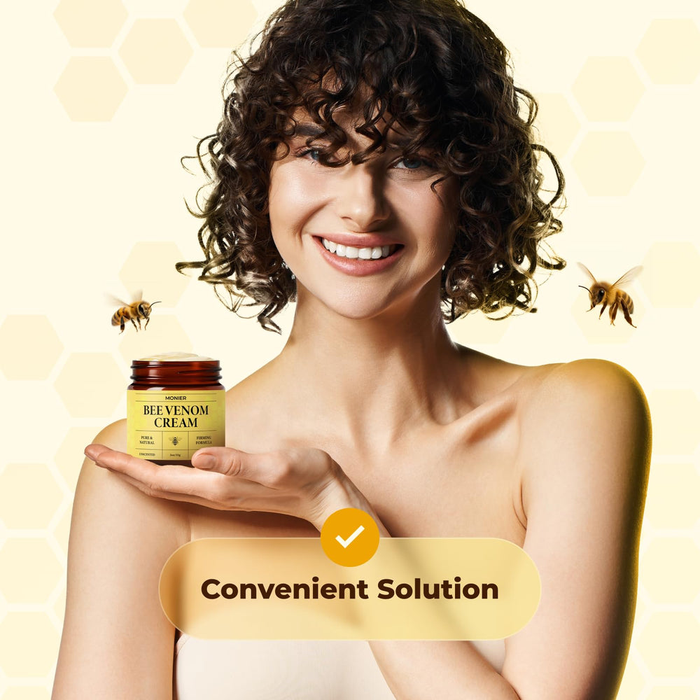 MONIER Crema Veneno de Abeja, rutina diaria para piel más nutrida y flexible.