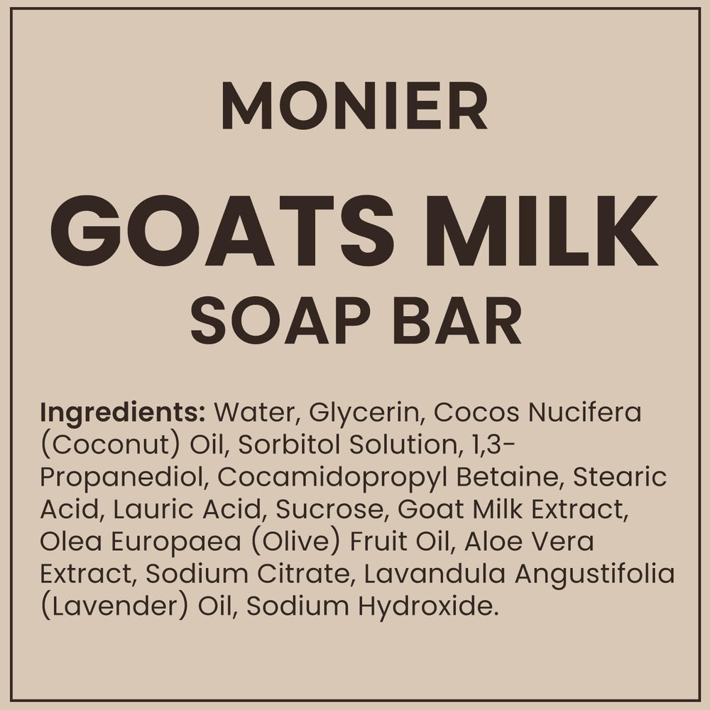 MONIER barra de jabón, aceites naturales para una limpieza suave.