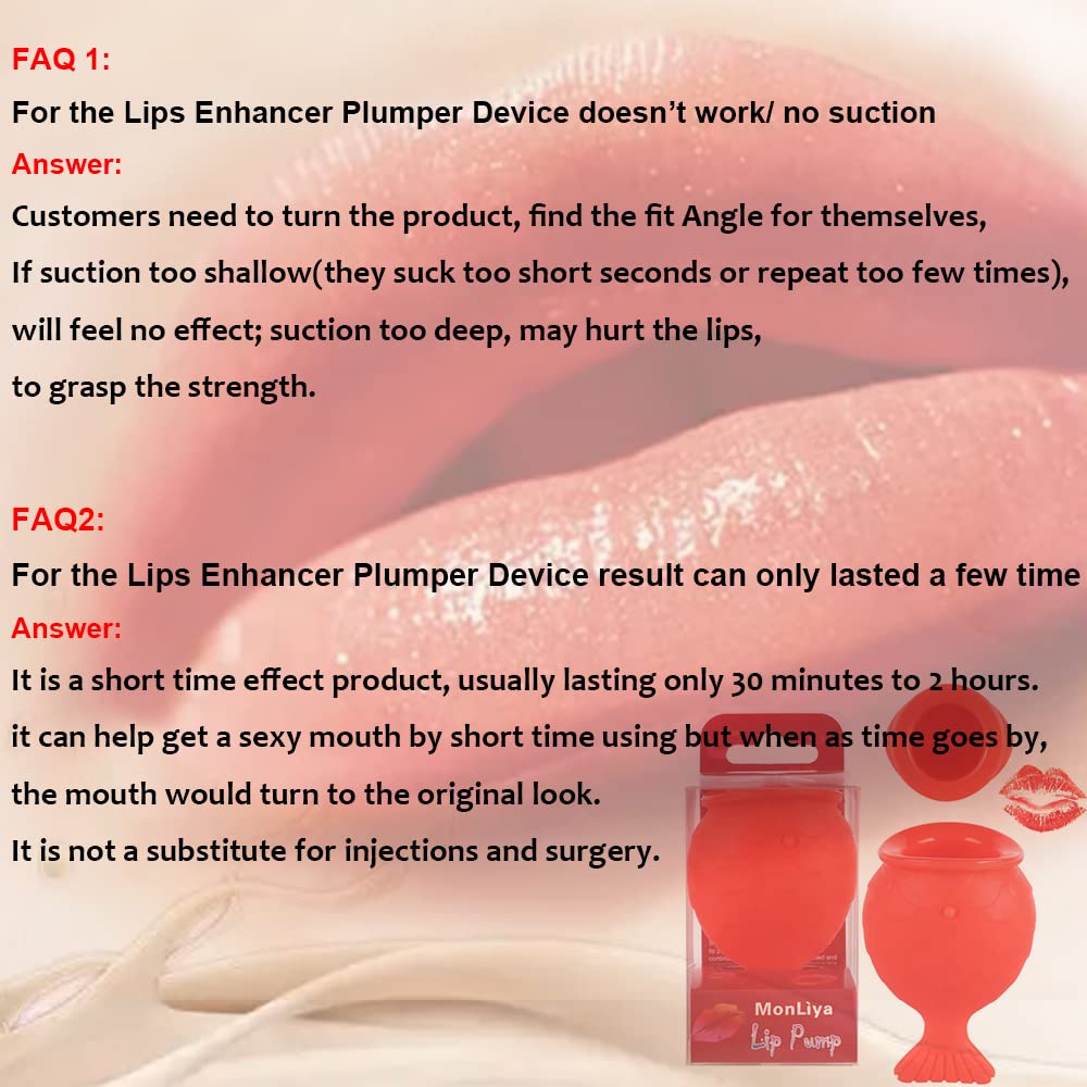 MonLiya Lips Enhancer after-use result hints at temporary fullness