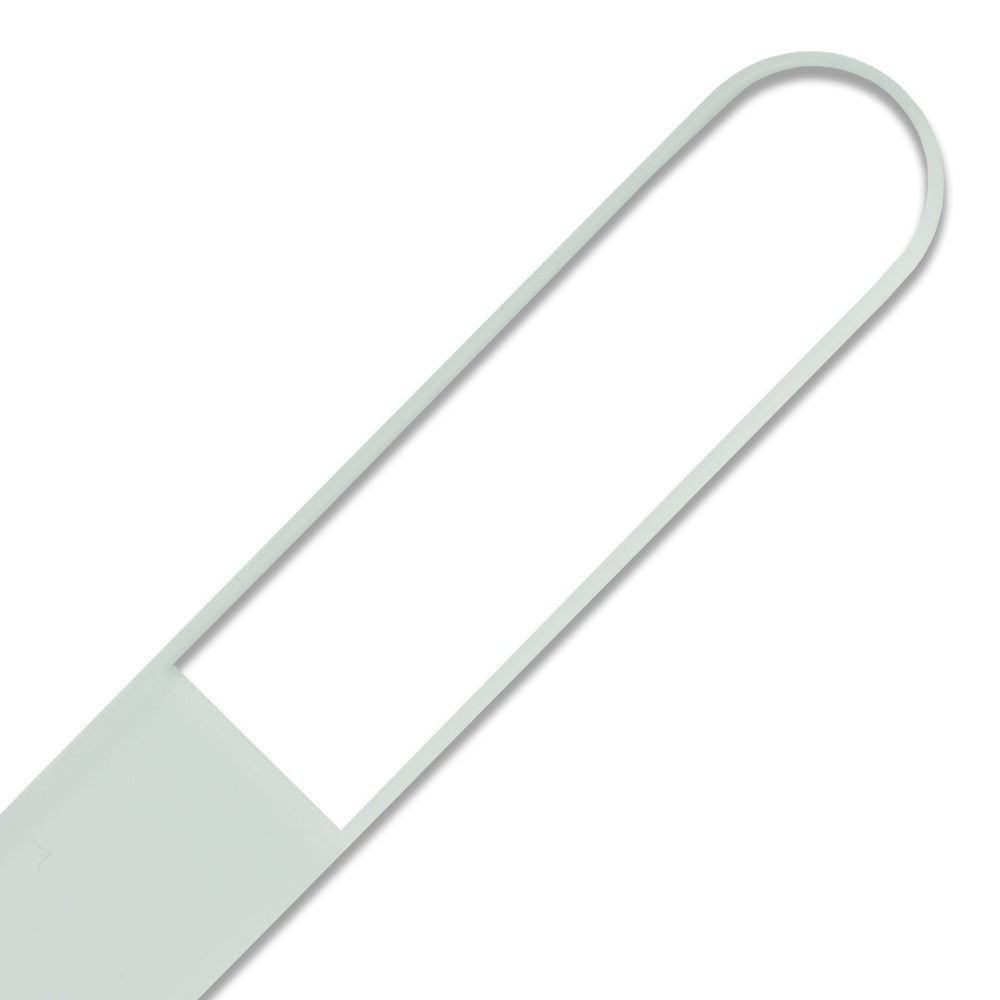 Mont Bleu glass nail file 135mm flat profile for easy handling.