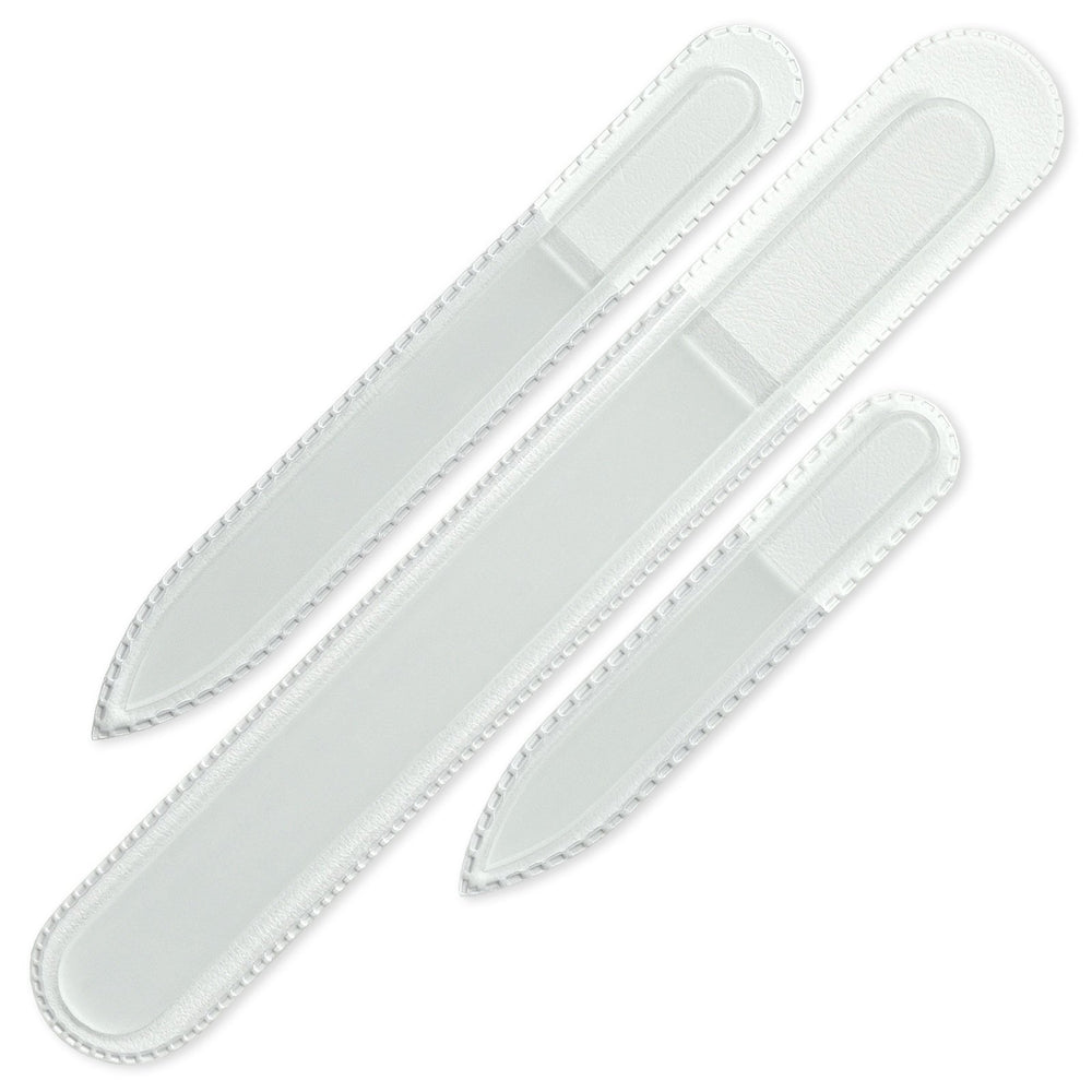 Mont Bleu Pro Set 3 Czech glass nail file 90mm for precise shaping.